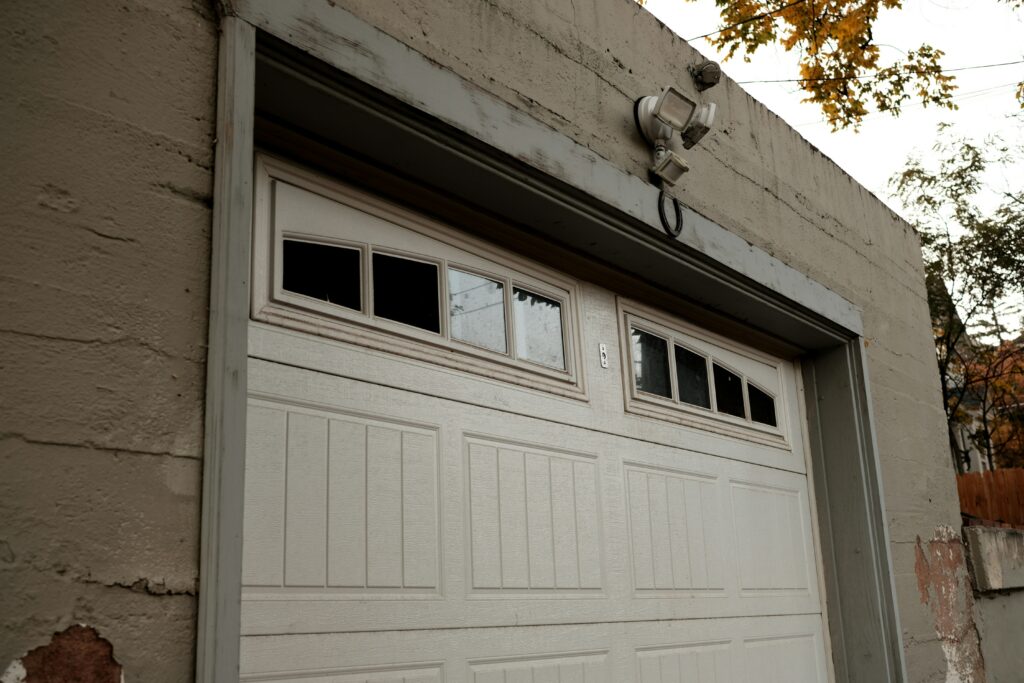 old garage door