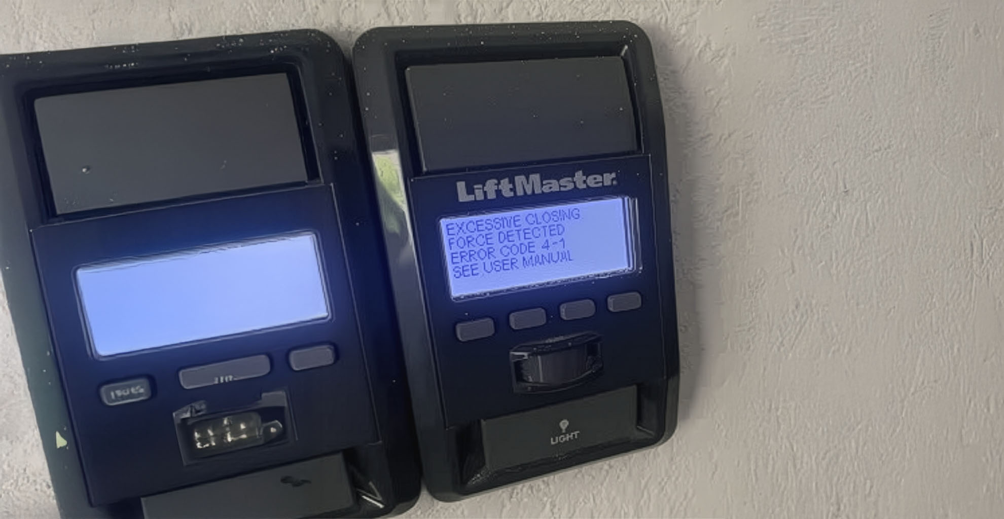 garage door error