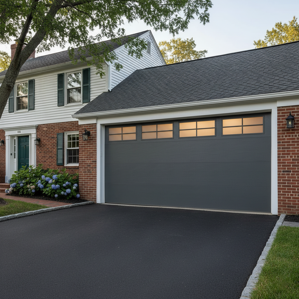 new garage door after replace