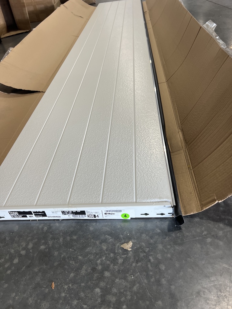 New garage door panel