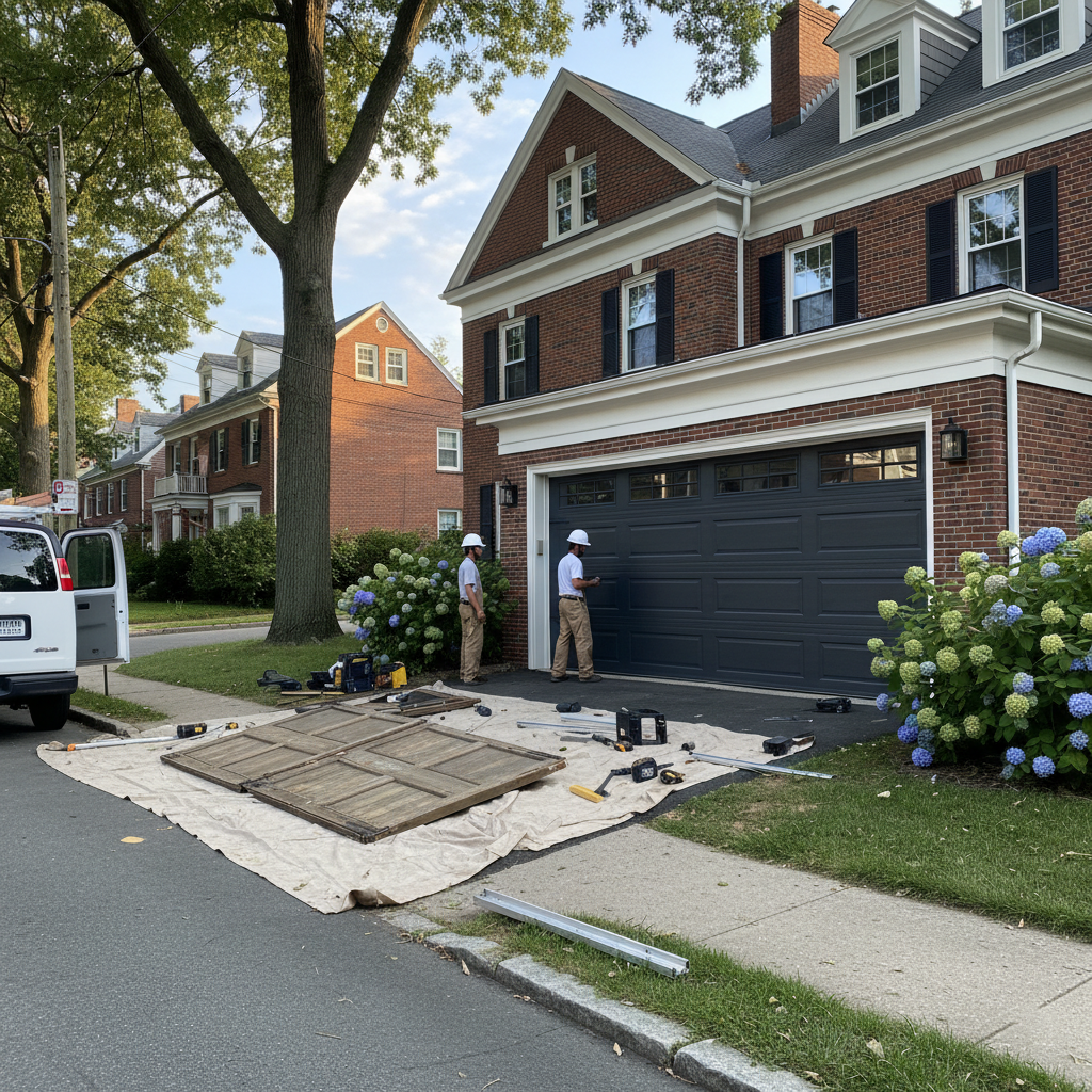 old garage door replacment