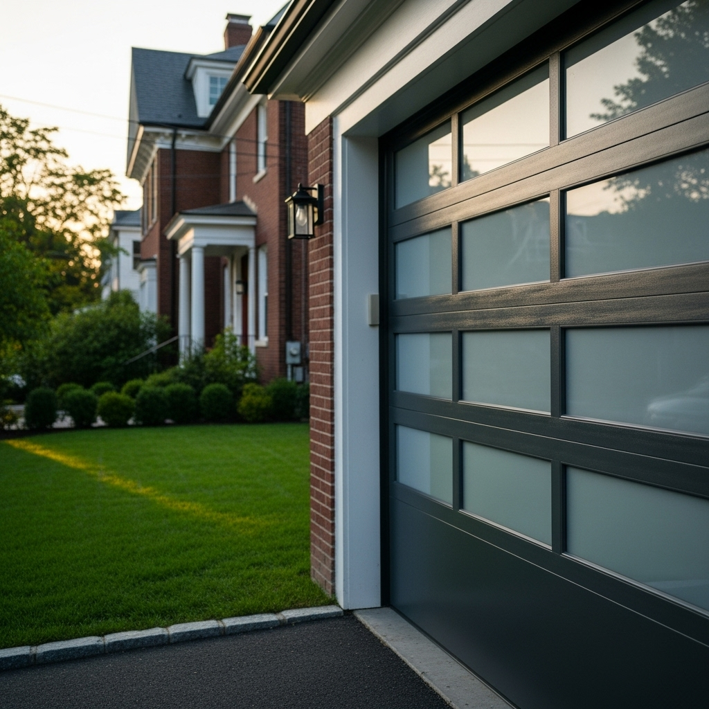 Black Garage Door