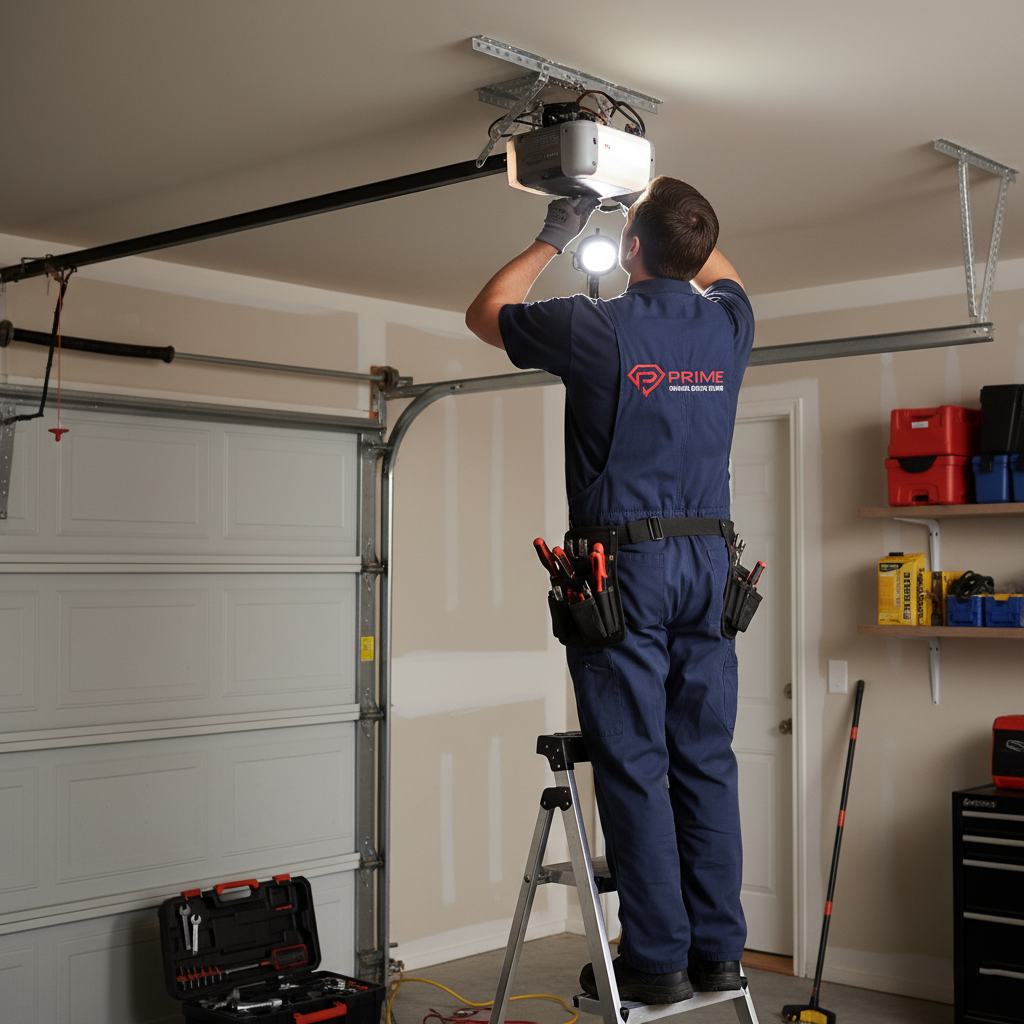 A Professional From Prime Gdr Services A Garage Door Opener
