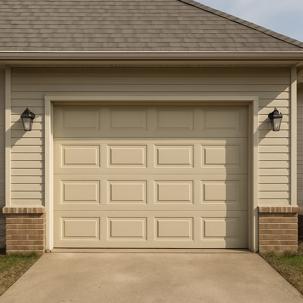 White Sectional Garage Door
