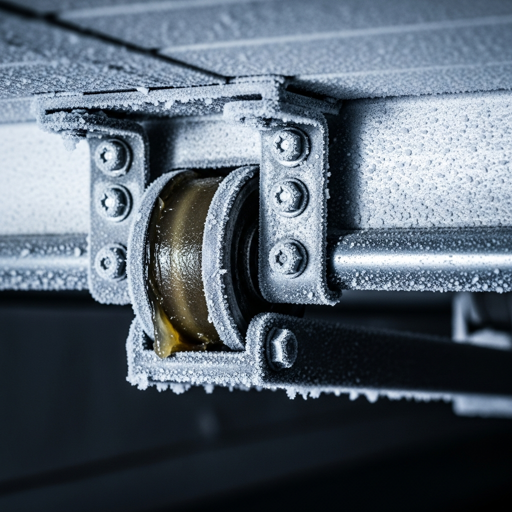 Frozen Garage Door Roller