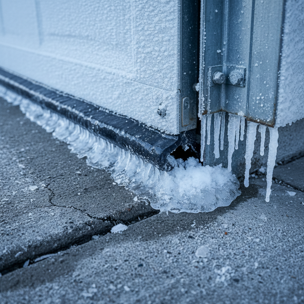 Frozen Garage Door Weather Seal