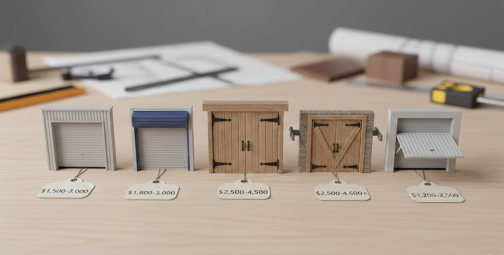 Type Of Garage Doors - Cost Breakdown By Type